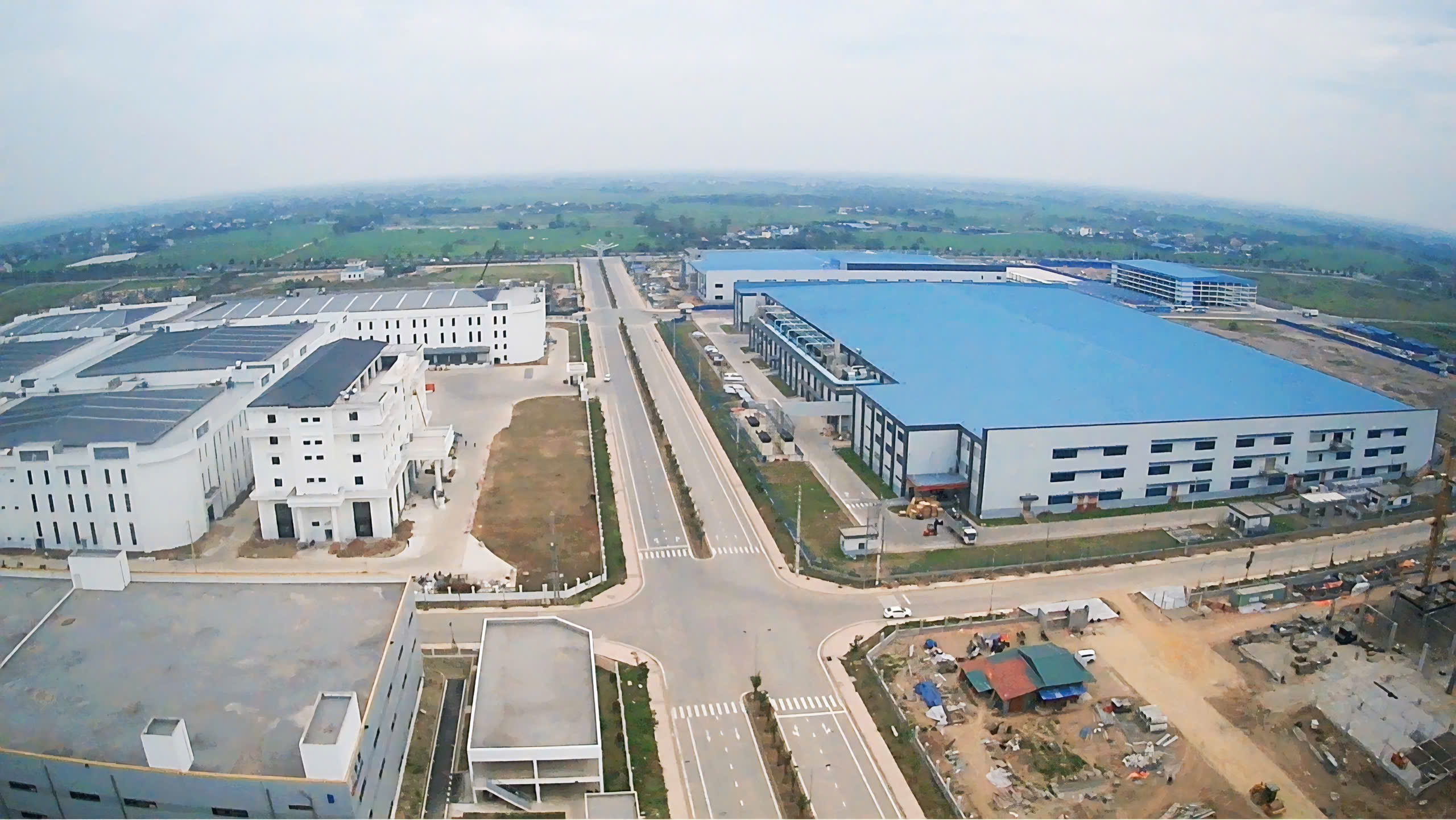 Toàn cảnh Khu công nghiệp Mỹ Thuận nhìn từ trên cao