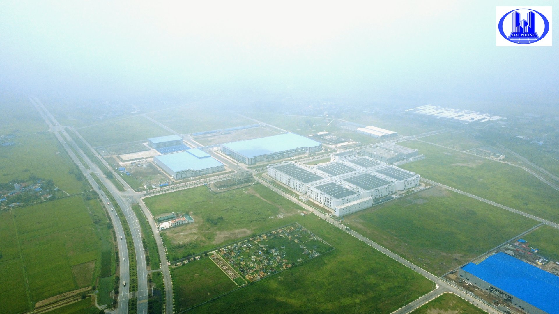 Toàn cảnh hạ tầng Khu Công Nghiệp Mỹ Thuận trong quá trình chuyển đổi theo tiêu chuẩn khu công nghiệp xanh tại Nam Định