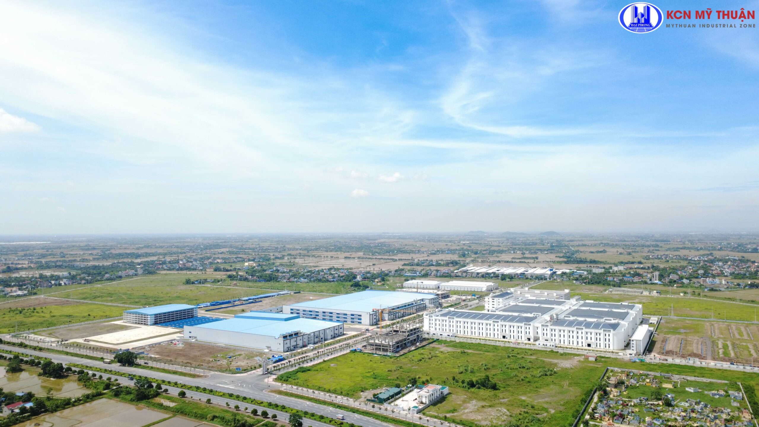 Toàn cảnh khu công nghiệp Mỹ Thuận tại Nam Định – hạ tầng đồng bộ, pháp lý rõ ràng, sẵn sàng bàn giao cho nhà đầu tư năm 2025.